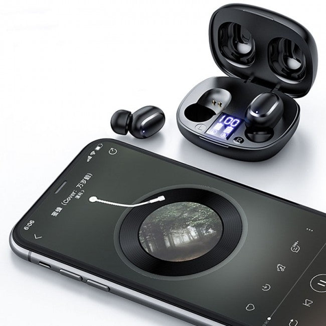 Бездротові Bluetooth навушники Joyroom JR-TL5 TWS With Display Black