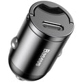 Зарядний пристрій в авто зі швидкою зарядкою Baseus Tiny Star Mini PPS quick charger і кабелем Type-C to Lightning (1m) для зарядки iPhone Gray