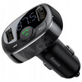 FM-модулятор Baseus S-09A T typed (Bluetooth, MP3) c функцией зарядного устройства Black