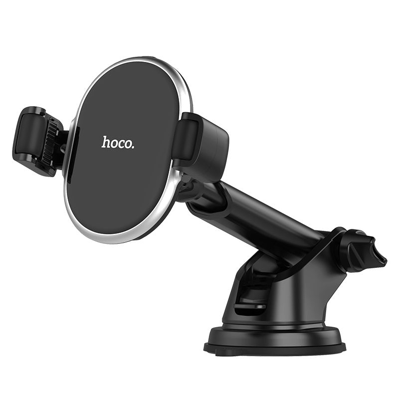 Автодержатель Hoco S12 Rich power wireless charging Black