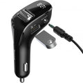 FM-модулятор (трансмиттер) в авто Baseus Streamer F40 (Bluetooth, MP3, USB, AUX) c функцией зарядного устройства на 2 USB Black