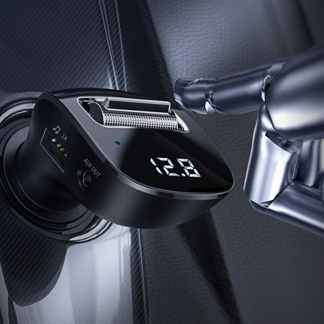 FM-модулятор (трансмиттер) в авто Baseus Streamer F40 (Bluetooth, MP3, USB, AUX) c функцией зарядного устройства на 2 USB Black