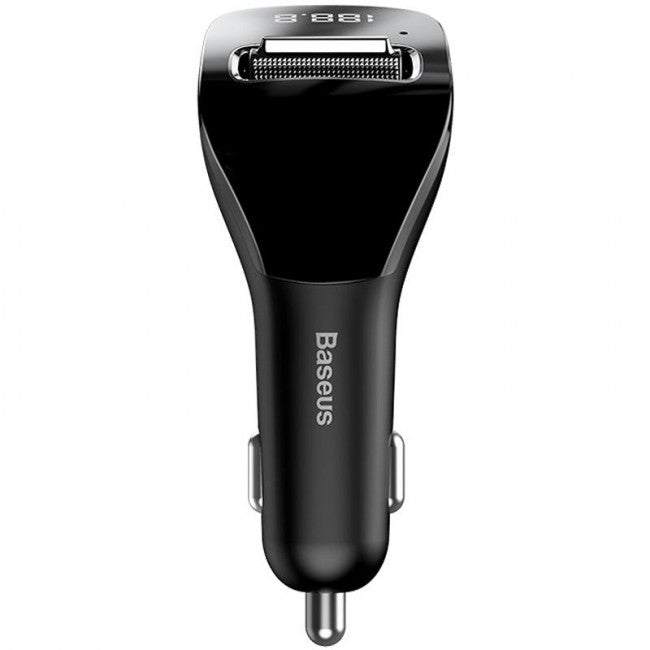 FM-модулятор (трансмиттер) в авто Baseus Streamer F40 (Bluetooth, MP3, USB, AUX) c функцией зарядного устройства на 2 USB Black