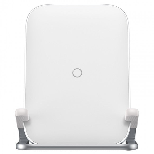Бездротова зарядка Baseus Rib Horizontal and Vertical Holder Wireless Charging 15W Білий