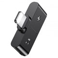 Перехідник Usams US-SJ384 AU12 (Dual Lightning) Charging and Audio Adapter Чорний