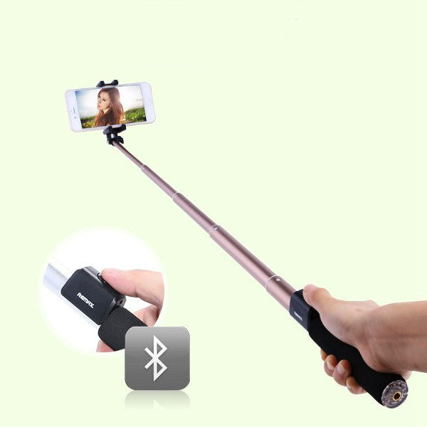 Монопод Remax RP-P4 Selfi stick Bluetooth Pink