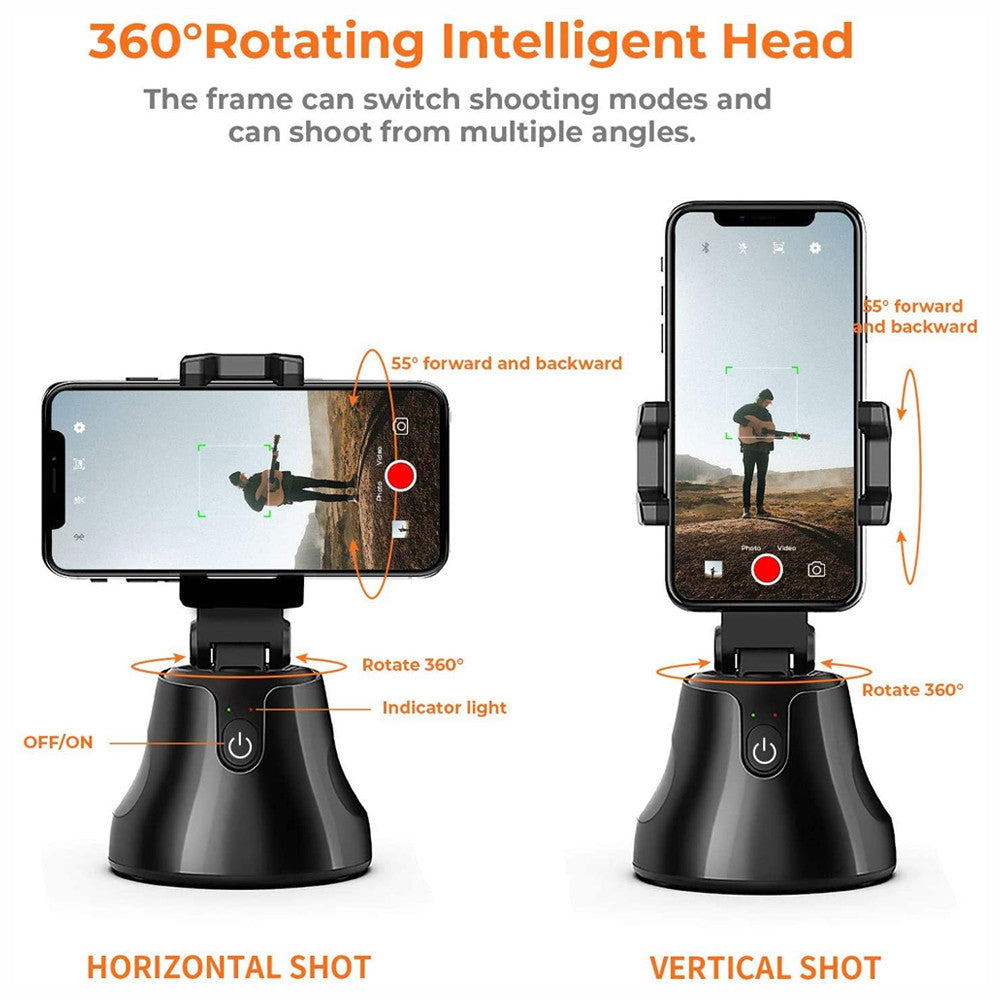 Смарт-штатив для телефона с датчиком движения Baseus 360 AI Following Shot Tripod Head Black