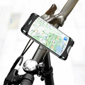 Велодержатель для телефона на руль Usams US-ZJ053 Bicycle Silicon Phone Holder Black