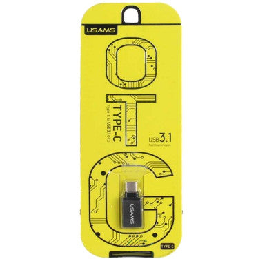 Перехідник Usams US-SJ028 Type-C to USB 3.1 OTG Сірий