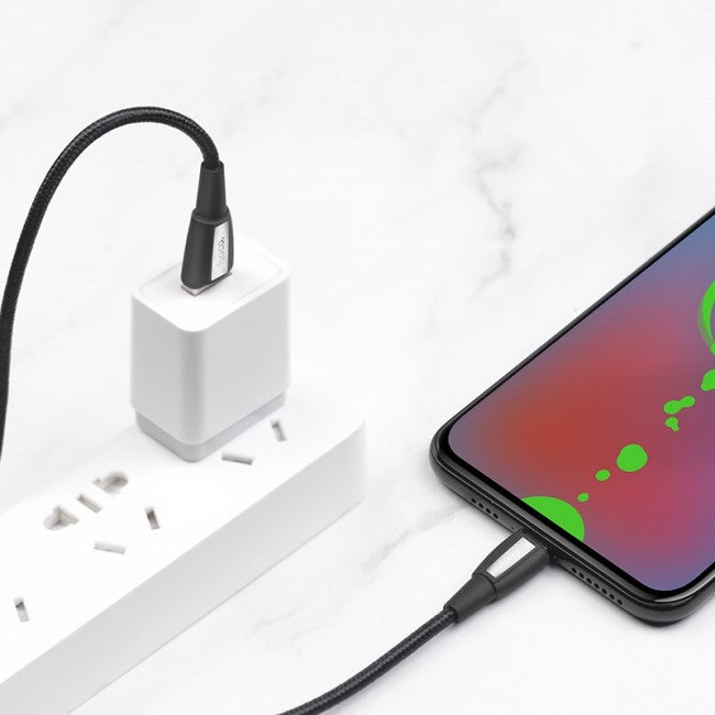 Кабель Hoco X39 Titan MicroUSB 1m Чорний