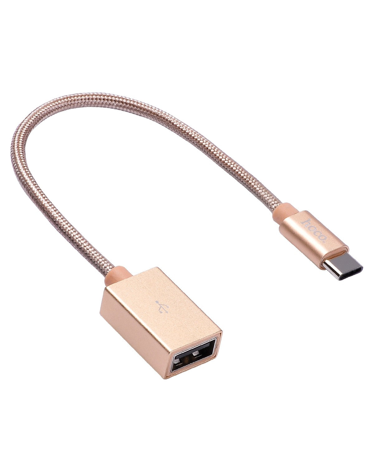 Перехідник Hoco UA3 Type-C USB Patch Cord Золотистий