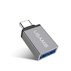 Перехідник Usams US-SJ028 Type-C to USB 3.1 OTG Сірий