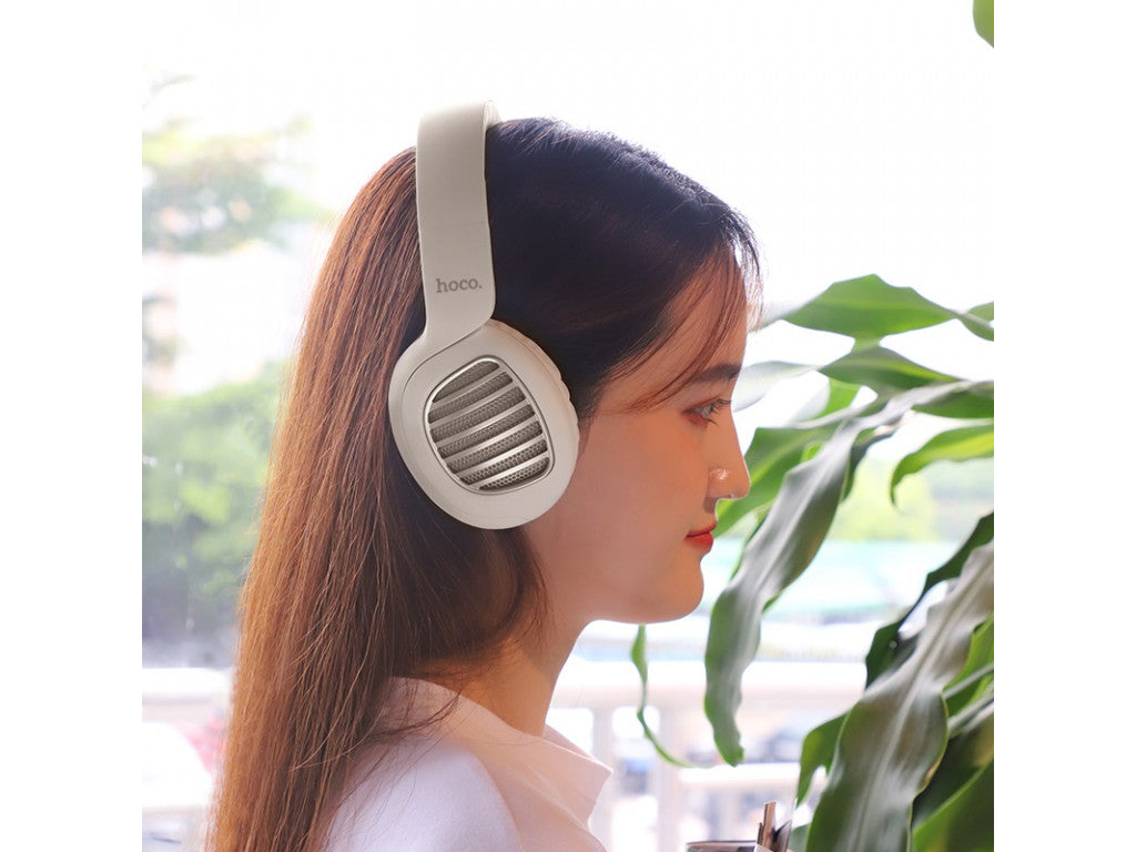 Bluetooth навушники Hoco W23 Brilliant sound White