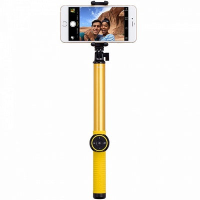Селфі-монопод Momax SelfieHero 150cm with Bluetooth Black/Yellow (KMS8D)
