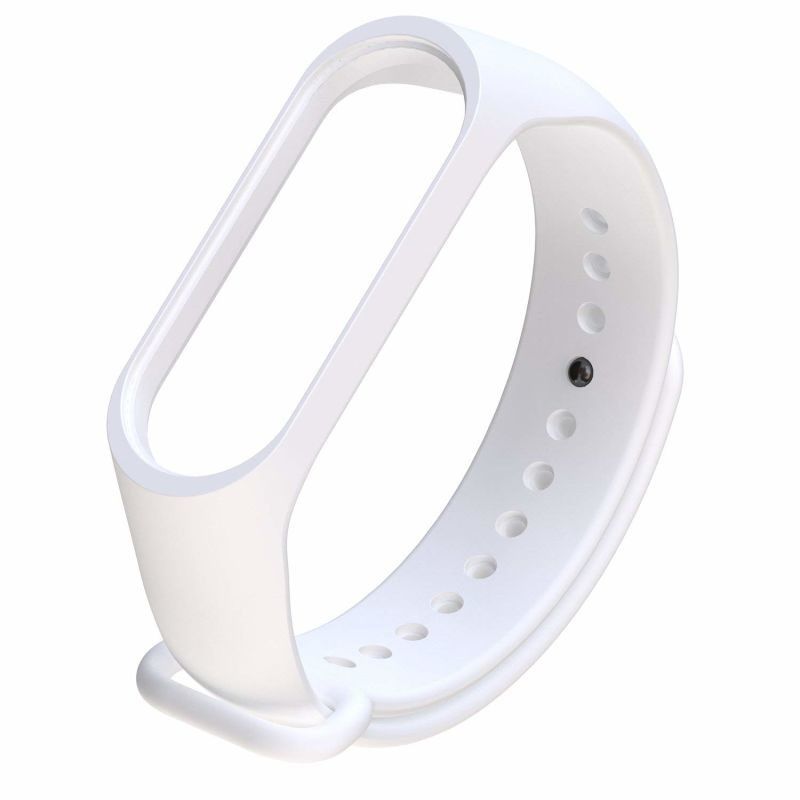 Без бренда Ремінець для фітнес-браслета Xiaomi Mi Band 3/4 White