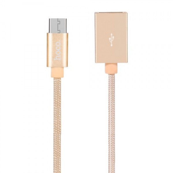 Перехідник Hoco UA3 Type-C USB Patch Cord Золотистий