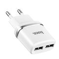 Мережевий зарядний пристрій HOCO C12 2USB 2.4A White