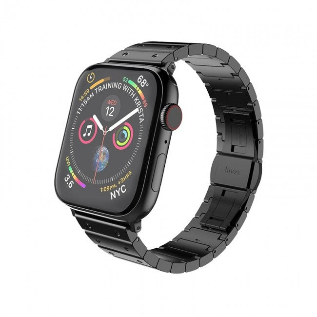 Металевий ремінець Hoco WB07 Precious steel strap для Apple Watch Series 1/2/3/4/5 (38/40mm) Black