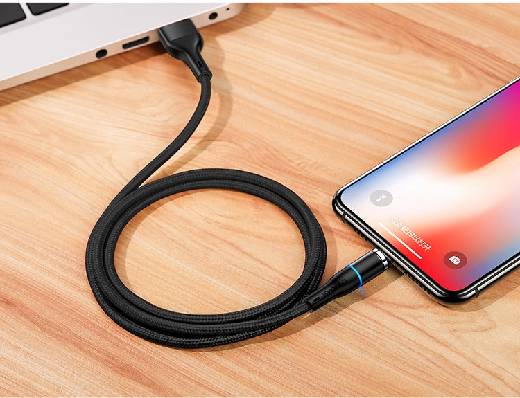 Кабель Usams US-SJ352 U32 Aluminum Alloy Magnetic Lightning 1m чорний