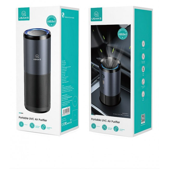Портативный очиститель воздуха Usams US-ZB169 Portable UVC Air Purifier Black