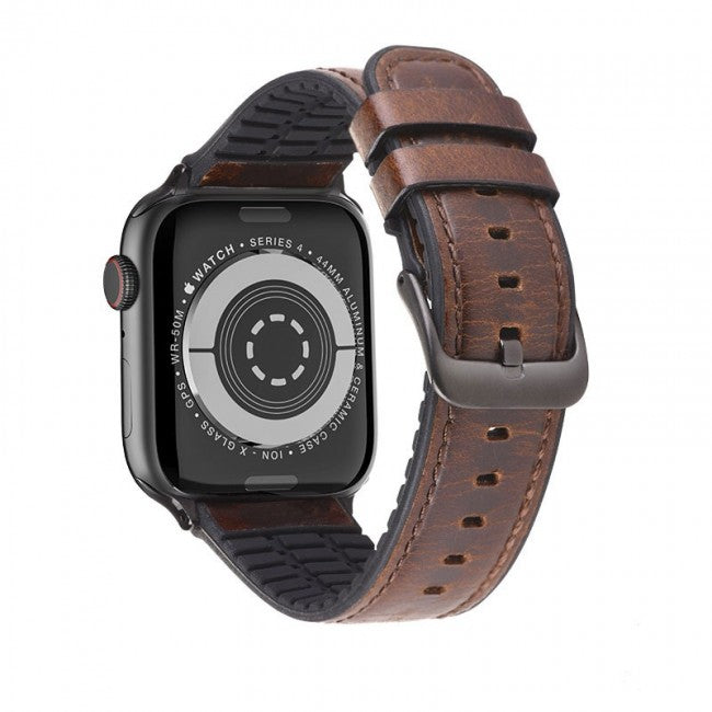 Шкіряний ремінець Hoco WB18 Fenix leather strap для Apple Watch Series 1/2/3/4/5 (42/44mm) Dark Coffee