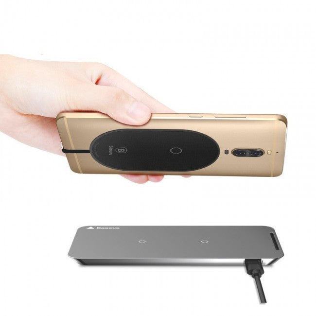 Приймач для бездротової зарядки з коннектором Type-C Baseus Microfiber Wireless Charging Receiver Чорний