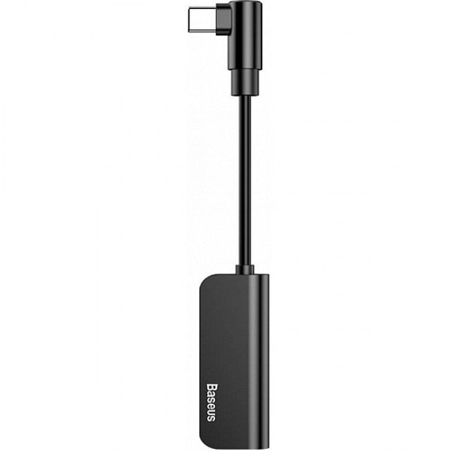 Перехідник Baseus L53 Type-C to Type-C+3.5mm Charging and Audio Adapter Black