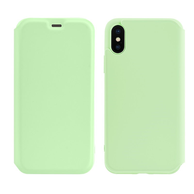 Чохол-книжка Hoco Colorful series liquid silicone для Apple iPhone XS Max Green