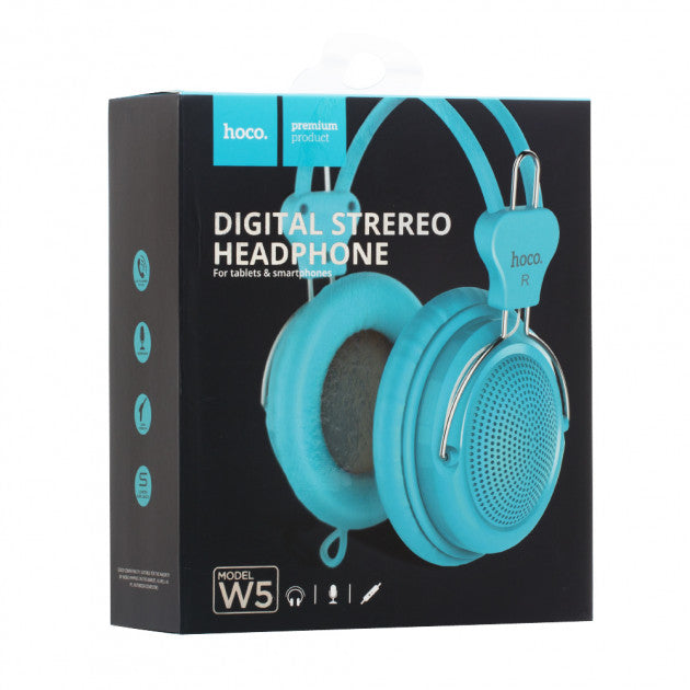 Навушники Hoco W5 Manno Blue