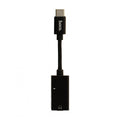 Перехідники Hoco LS14 Type-C 2-in-1 audio converter Чорний
