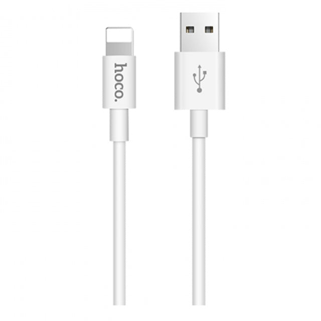 Кабель USB Hoco X23 Lightning білий