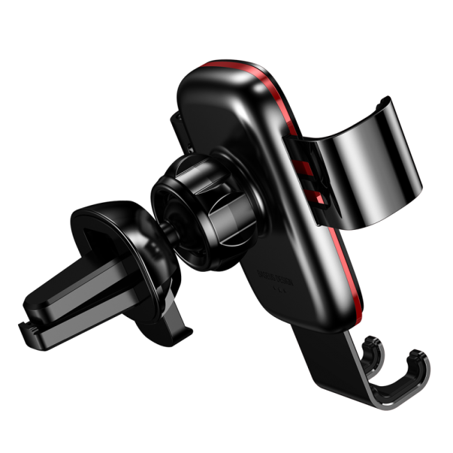 Автодержатель Baseus Metal Age Gravity Car Mount (Air Outlet Version) Black