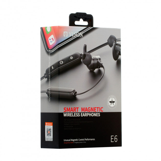 Bluetooth навушники Yison E6 Black