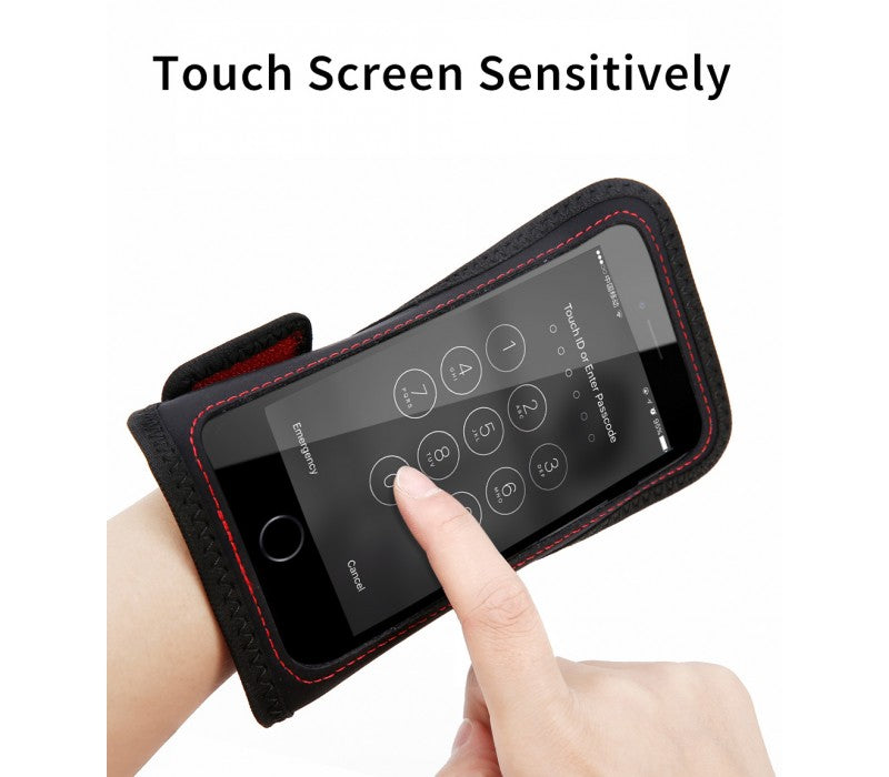 Спортивний чохол на руку Baseus Move Flexible Wristband 5" Black and Red