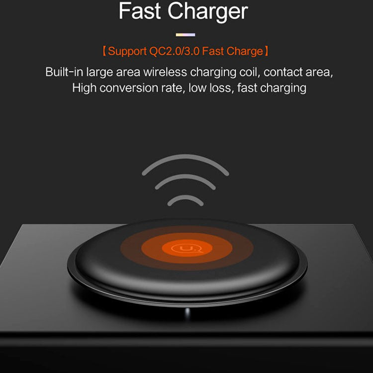Бездротове зарядне пристрій USAMS Zodi Series Charging Pad Black (US-CD30)