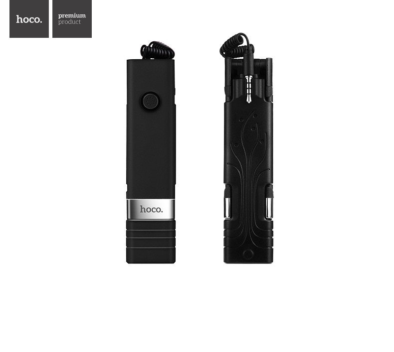 Монопод Hoco K3 Beauty wire controllable AUX Black