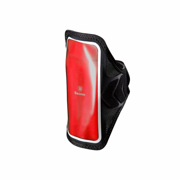 Спортивний чохол на руку Baseus Move Armband 5.8" Black and Red