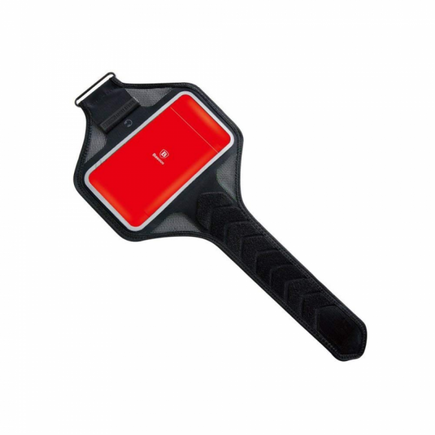 Спортивний чохол на руку Baseus Move Armband 5.8" Black and Red