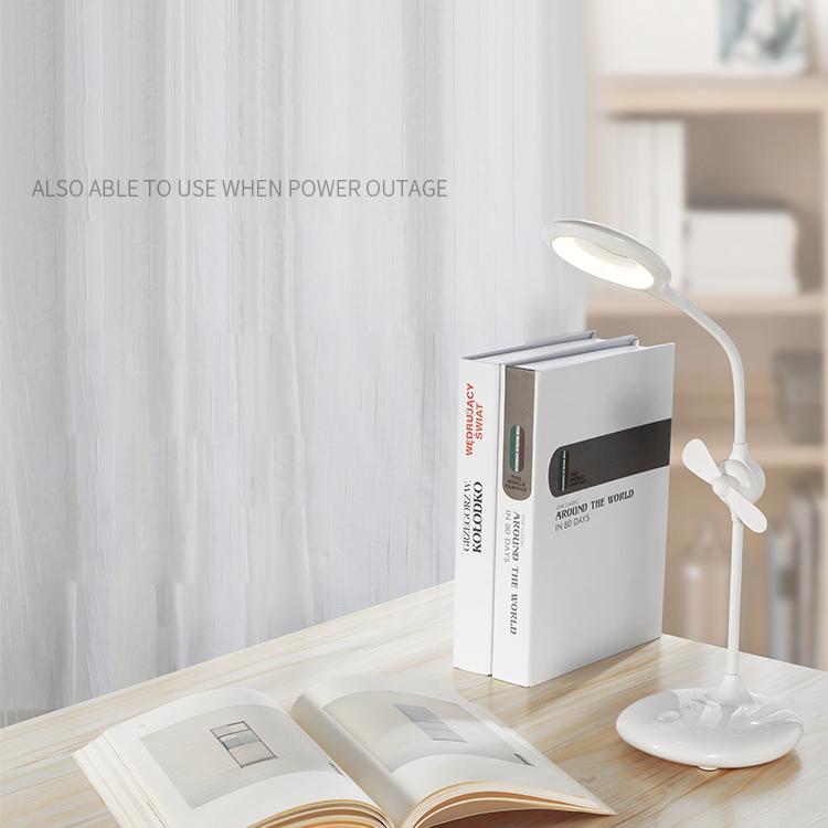 Лампа JOYROOM CY179 LED desk lamp & fans Біла