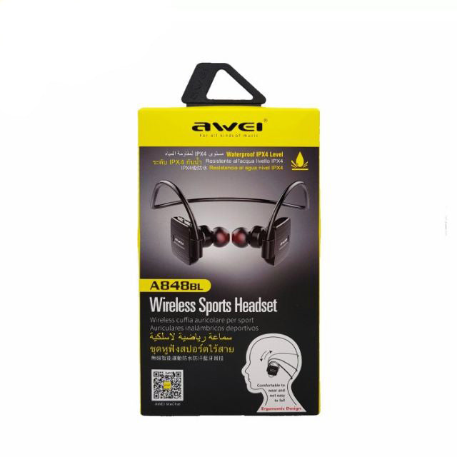 Bluetooth навушники Awei A848BL Чорний