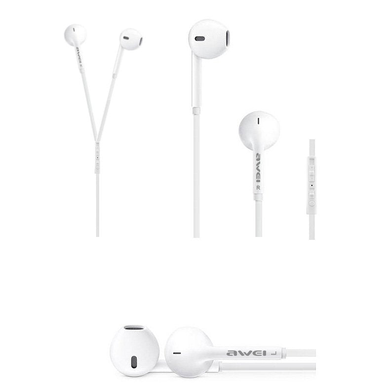 Навушники Awei ES-15hi White