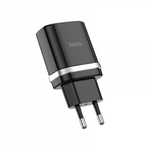 Мережевий зарядний пристрій Hoco C12Q Smart QC3.0 Black