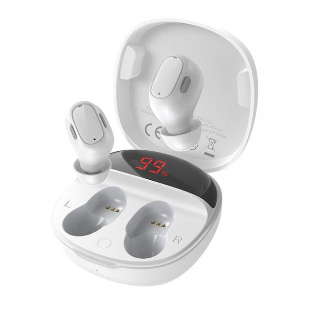 Бездротові Bluetooth навушники Baseus Encok True Wireless Earphones WM01 Plus White