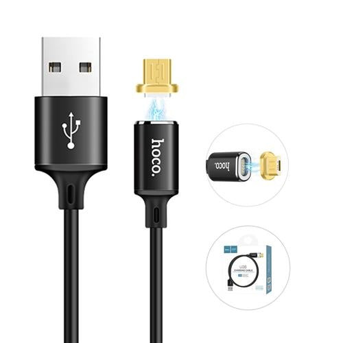 Кабель Hoco U28 Magnetic adsorption MicroUSB Чорний
