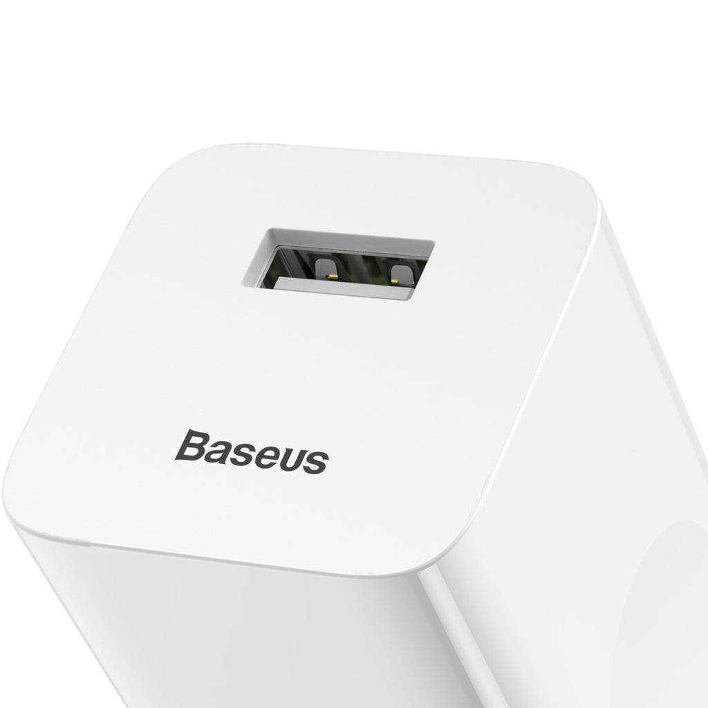 Мережевий зарядний пристрій Baseus Charging Quick (1USB 2.4AQC3.0) White