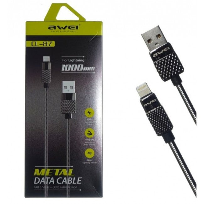 Кабель Awei CL-88 Lightning Чорний
