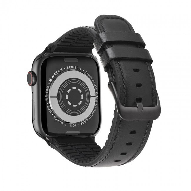 Шкіряний ремінець Hoco WB18 Fenix leather strap для Apple Watch Series 1/2/3/4/5 (42/44mm) Black