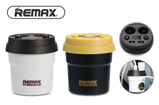 Автомобільний зарядний пристрій REMAX Coffee Cup Car Charger CR-2XP 2USB White
