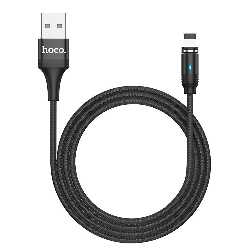 Кабель Hoco U76 Fresh magnetic Lightning 1.2m Black