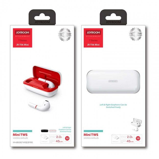 Бездротові навушники Joyroom JR-T06 mini Bilateral TWS Білий